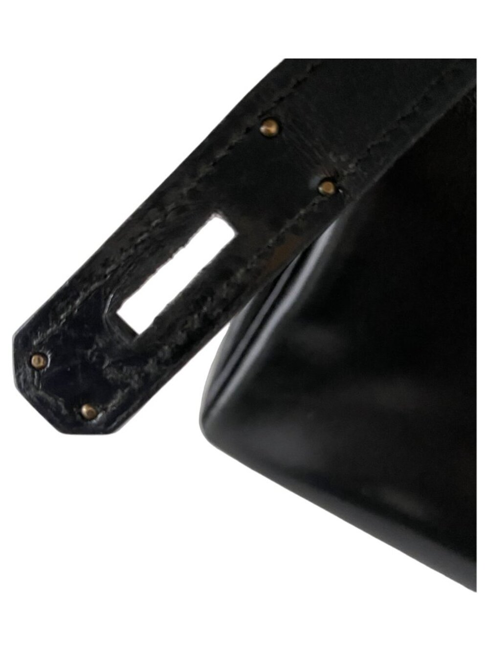 Hermes Kelly 32 Retourne Black Box Calf GHW - Picture 15 of 16